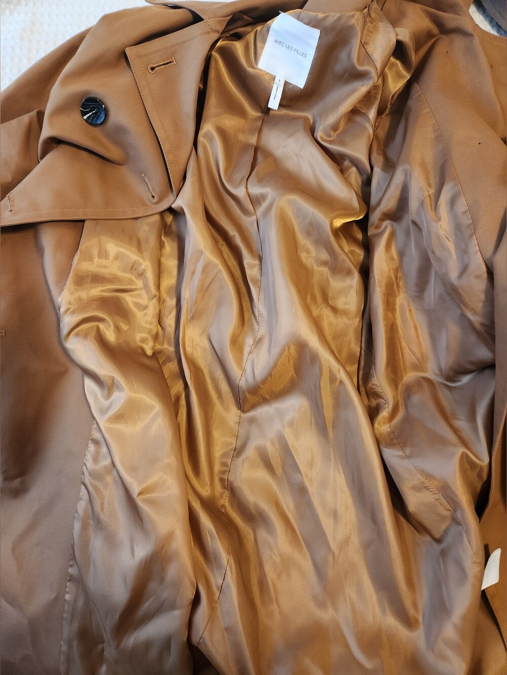 Avec Les Filles Women's Trench Coat Size Small - Picture 10 of 12